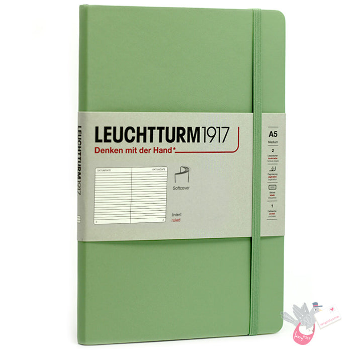 LEUCHTTURM1917 Soft Cover - Medium (A5) - Ruled - Sage
