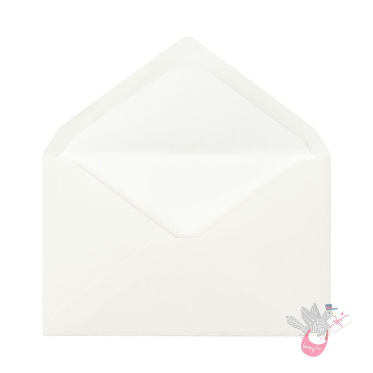 MIDORI - MD Paper Cotton - Double Envelope - Cream - Pack of 8