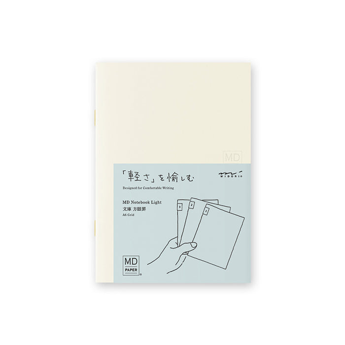 MIDORI - Notebook - Light - A6 - Grid (pack of 3)