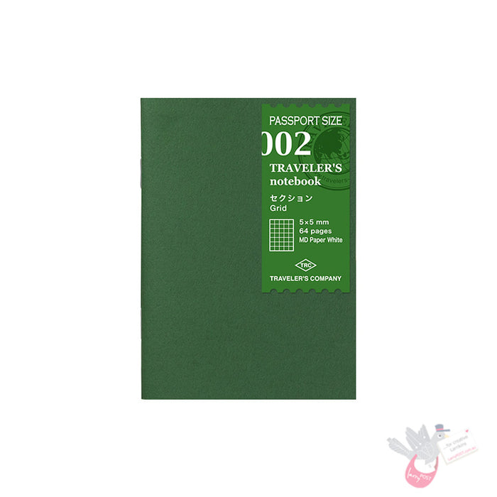 Traveler's Company - Inserts - Passport Size - 002 Grid