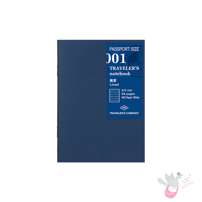 Traveler's Company - Inserts - Passport Size - 001 Lined