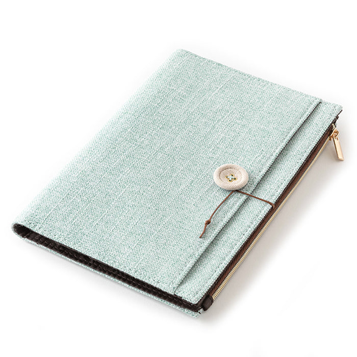 MIDORI - Yuru Log - Cloth Notebook Cover - Light Blue
