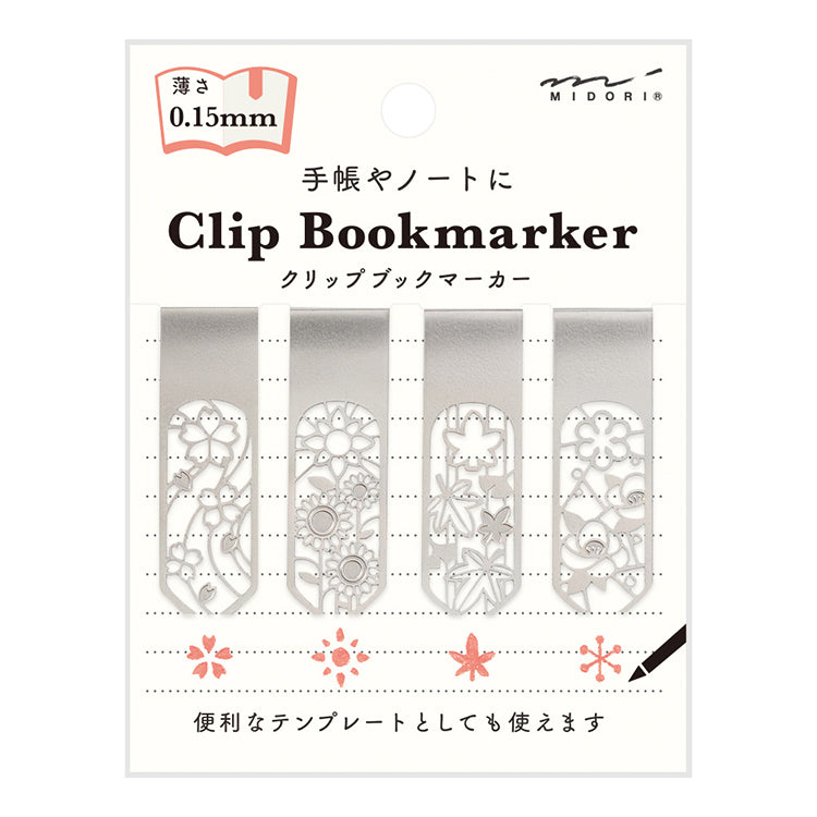 MIDORI - Clip Bookmarker - Flower