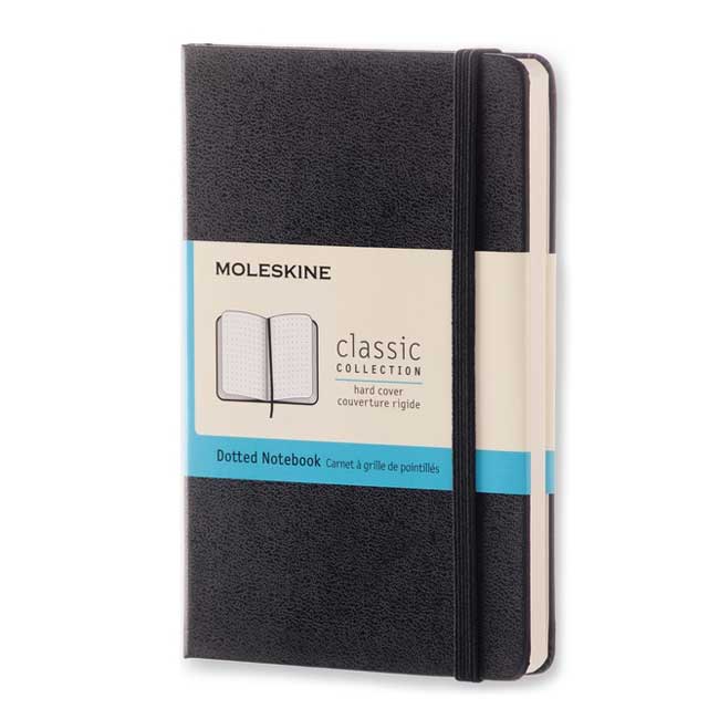MOLESKINEÎÂ Classic Hard Cover Notebook - Dotted - Pocket (A6) - Black