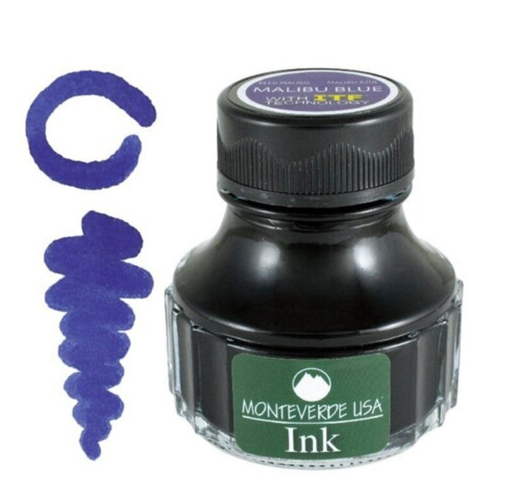 MONTEVERDE USA Bottled Ink 90mL - Malibu Blue (Original Blue)