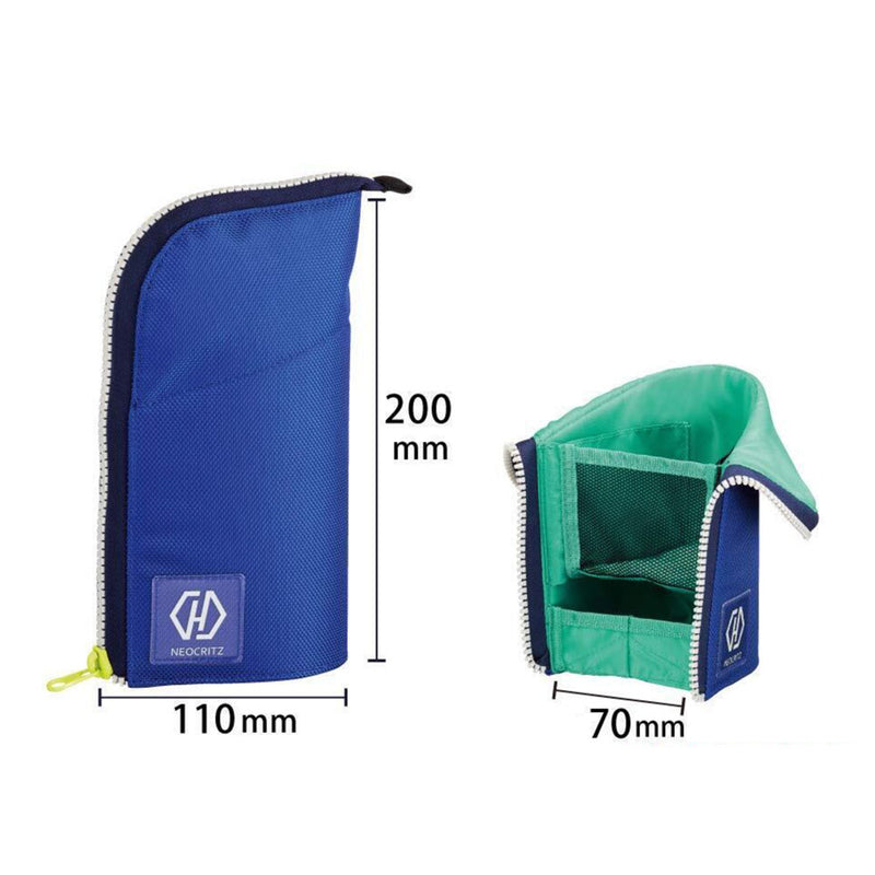 KOKUYO Neocritz Highlu - Stand Up Pencil Case - Blue