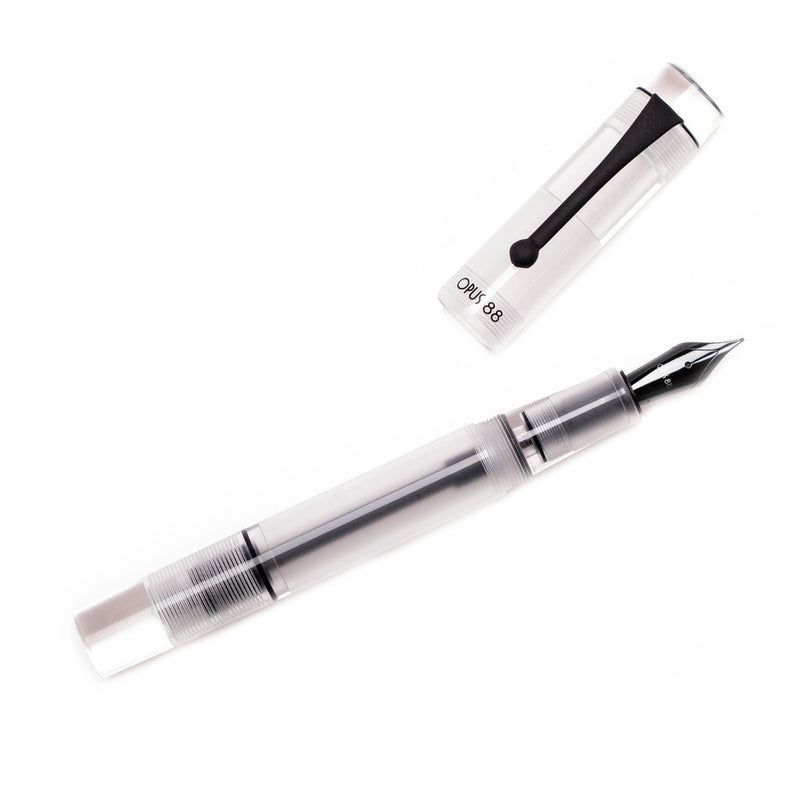 OPUS 88 Demonstrator Fountain Pen - Clear - Extra Fine Flex Nib