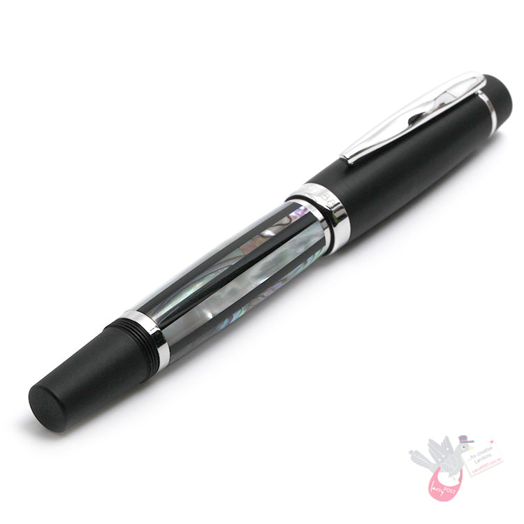 OPUS 88 Shell Fountain Pen - Stripe - Fine Nib