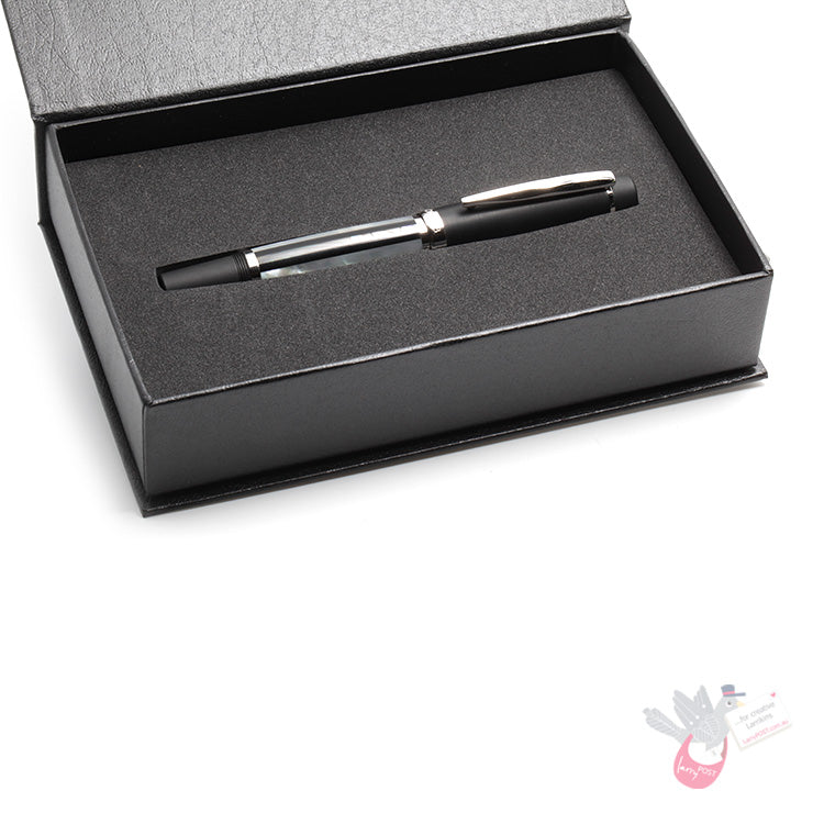 OPUS 88 Shell Fountain Pen - Stripe - Fine Nib