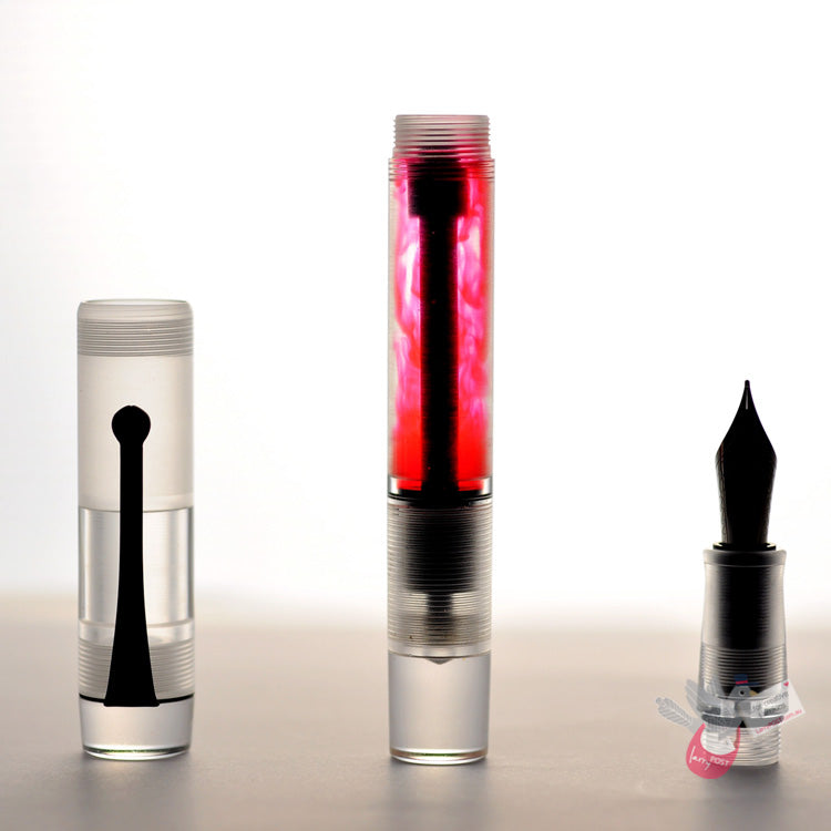 OPUS 88 Demonstrator Fountain Pen - Clear - 1.5 Italic (stub) Nib