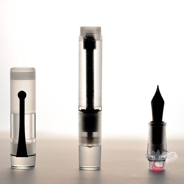 OPUS 88 Demonstrator Fountain Pen - Clear - 1.5 Italic (stub) Nib