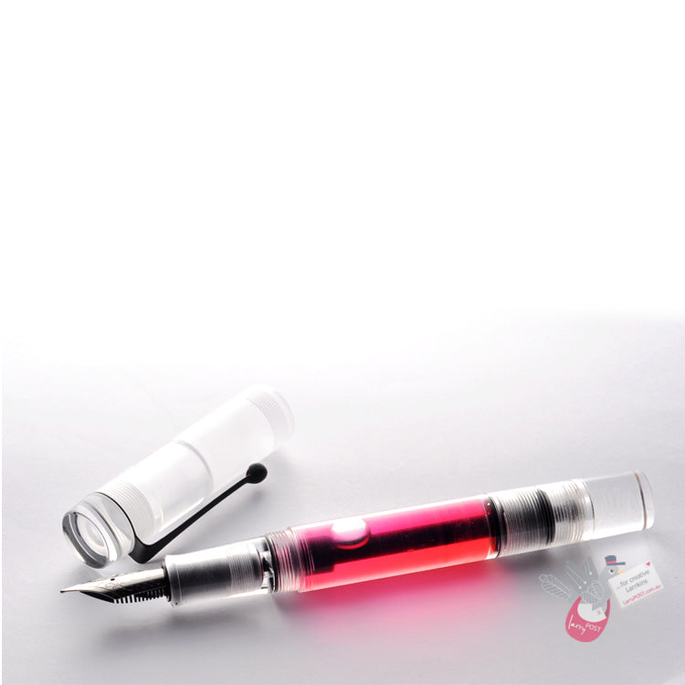 OPUS 88 Demonstrator Fountain Pen - Clear - 1.5 Italic (stub) Nib