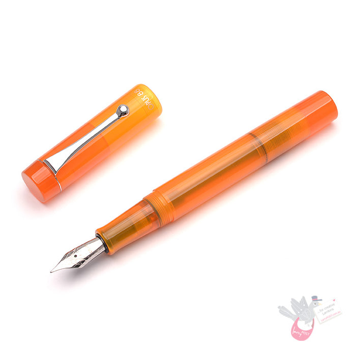 OPUS 88 Demonstrator Fountain Pen - Orange - Fine Nib