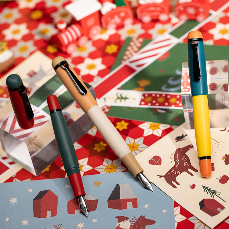 OPUS 88 OMAR Fountain Pen - Pumpkin - Fine Nib