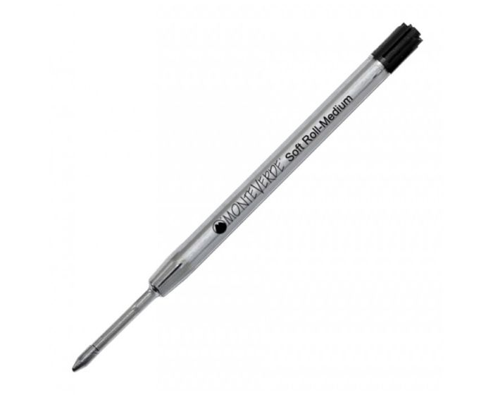 MONTEVERDE USA SOFTROLL Ballpoint to fit PARKER - Pack of 2 - Black - Medium