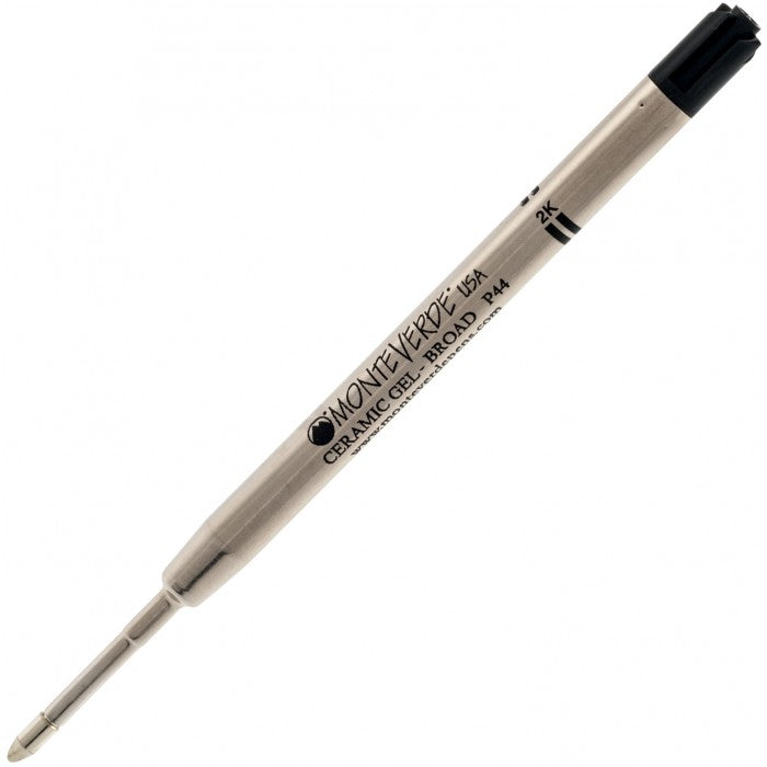 MONTEVERDE USA Capless Ceramic Gel Refill to fit PARKER Ballpoint - Pack of 2 - Broad - Blue