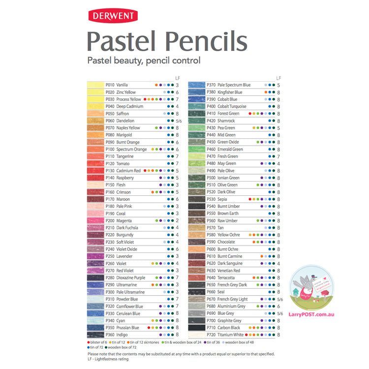 DERWENT Pastel Collection Wooden Box Set 29