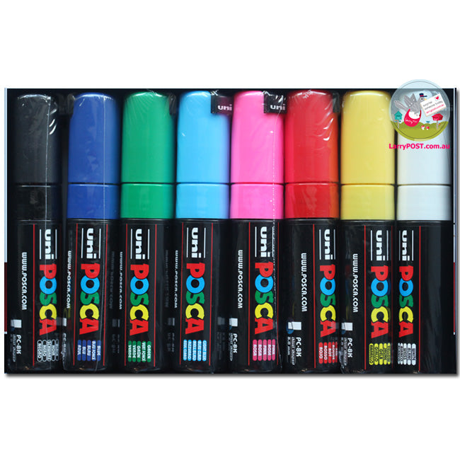 POSCA Paint Marker - 8mm Chisel (PC-8K) - Gift Box of 8