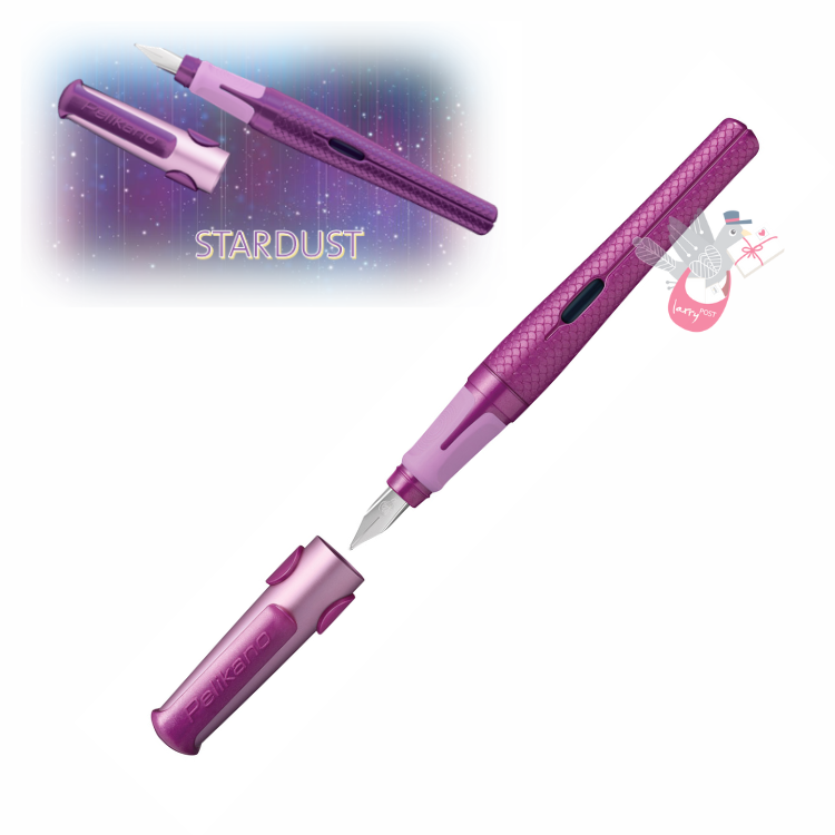PELIKAN Pelikano Fountain Pen - Star Dust (Pink) - Medium Nib (Left Handed)
