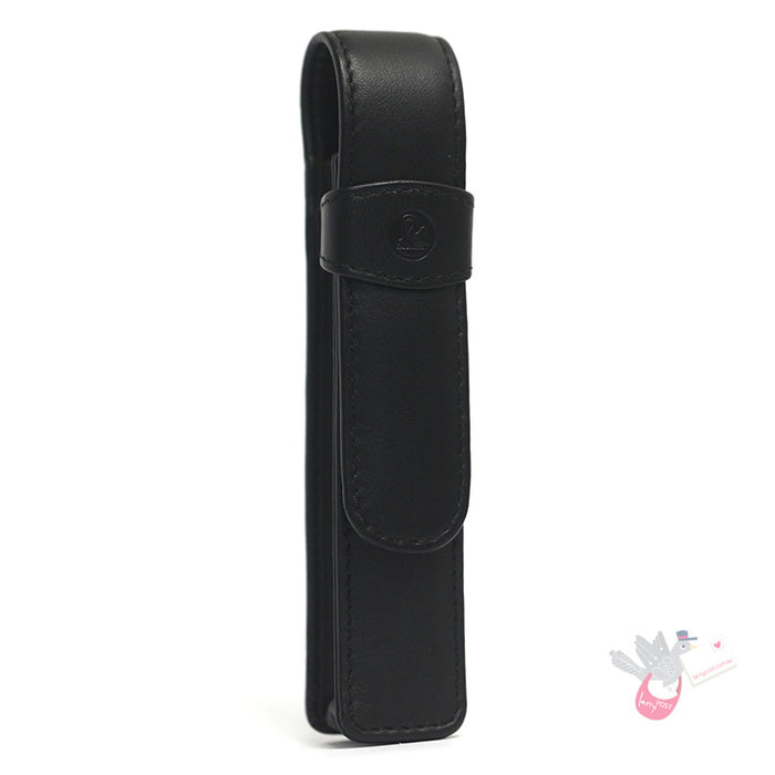 PELIKAN Black Leather Pen Pouch - Single