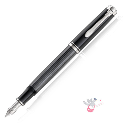 PELIKAN Souver’_n M405 Stresemann Fountain Pen - Anthracite/Palladium Trim