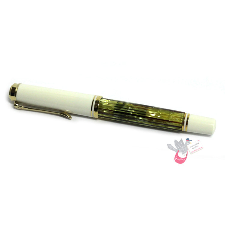 PELIKAN Souveran M400 Fountain Pen - Tortoiseshell White (translucent stripes)
