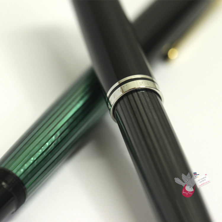 PELIKAN Souveran M805 Stresemann Fountain Pen - Anthracite/Palladium Trim