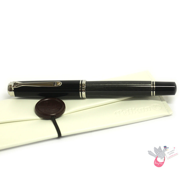 PELIKAN Souveran M805 Stresemann Fountain Pen - Anthracite/Palladium Trim