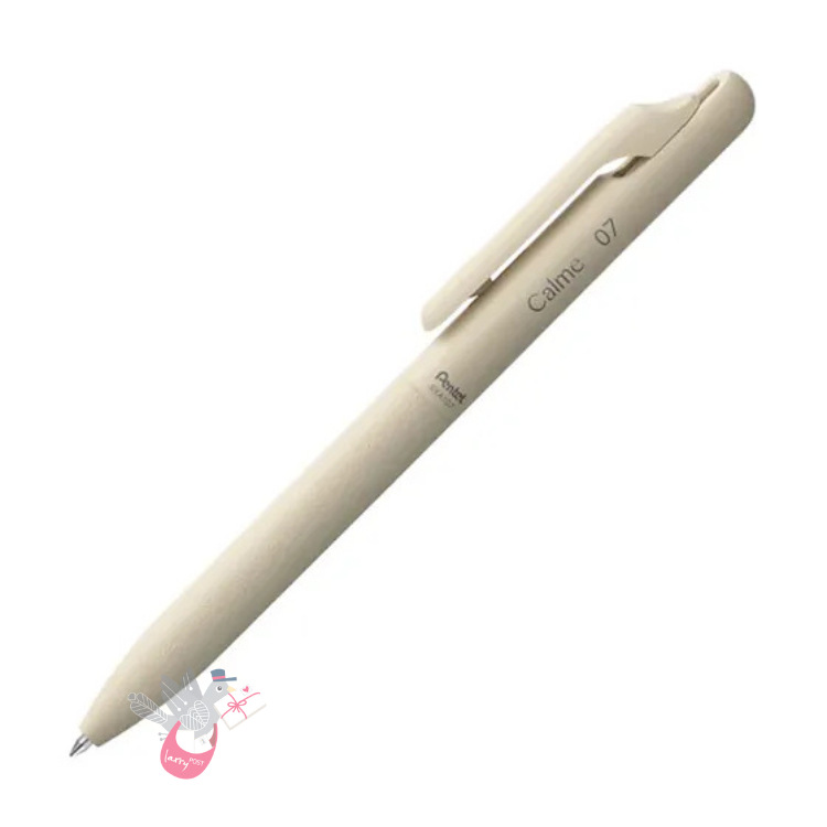 PENTEL Calme Ballpoint Pen (0.7mm) - Beige (Black ink)