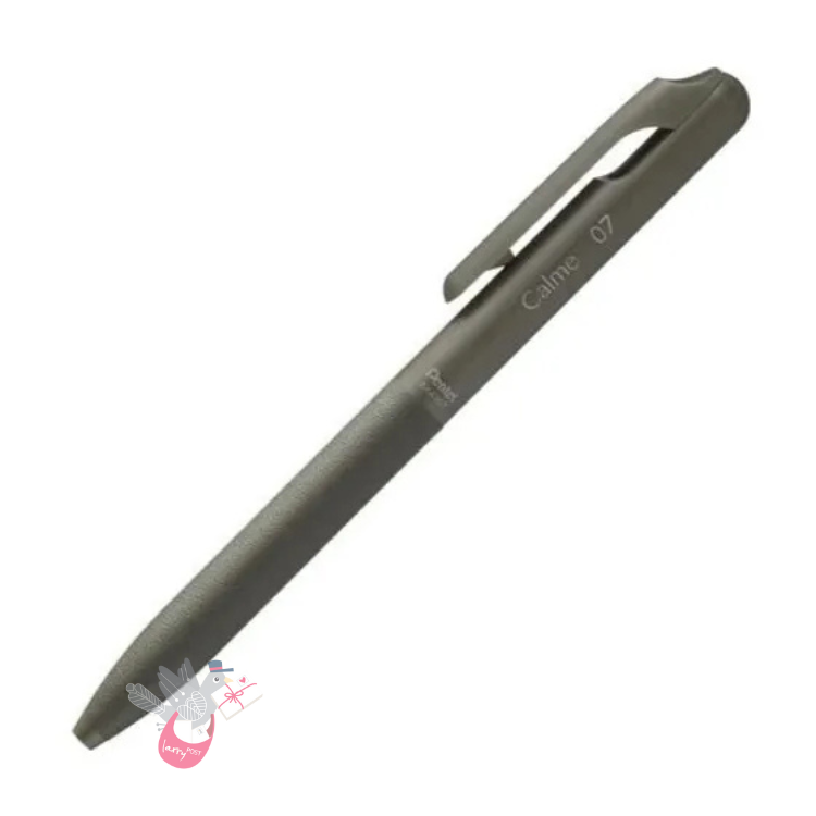 PENTEL Calme Ballpoint Pen (0.7mm) - Khaki (Black ink)