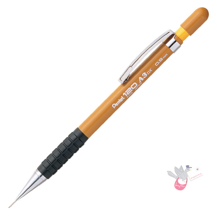 PENTEL 120 A3 DX Drafting Pencil - Yellow Ochre - 0.9mm