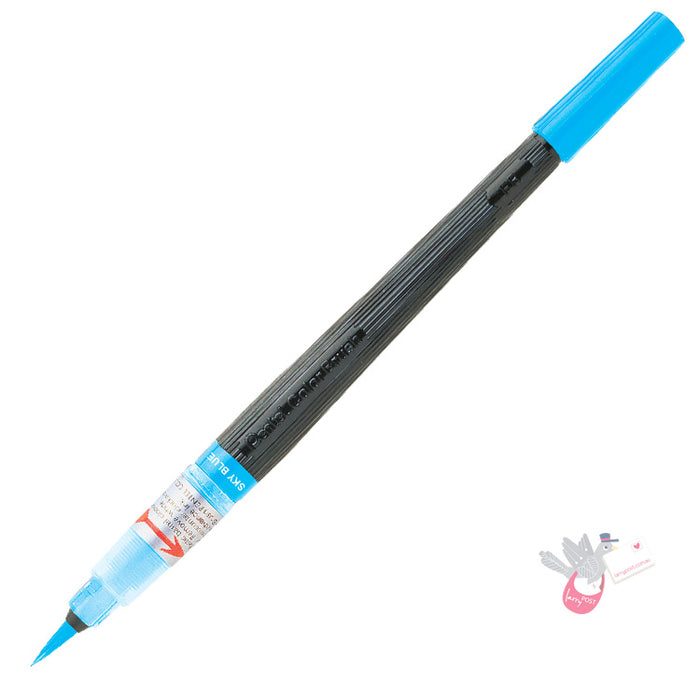 PENTEL Colour Brush Pen - Sky Blue