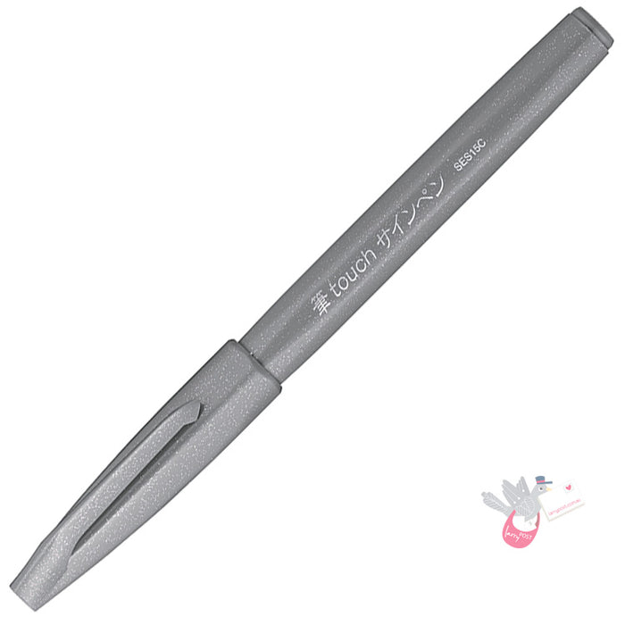 PENTEL Brush Sign Pen - Grey