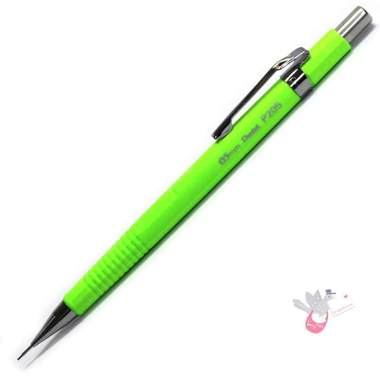 PENTEL Mechanical Drafting Pencil (P205) - Fluro Green - 0.5mm