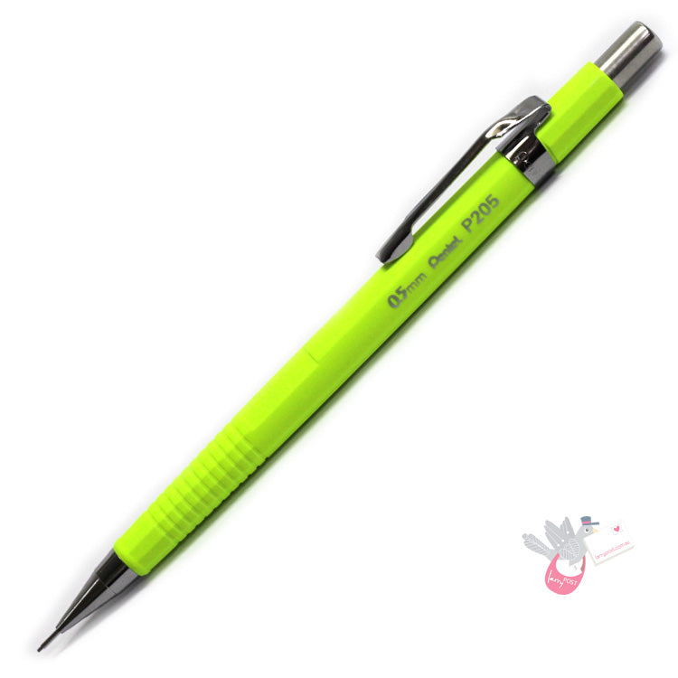 PENTEL Mechanical Drafting Pencil (P205) - Fluro Yellow - 0.5mm
