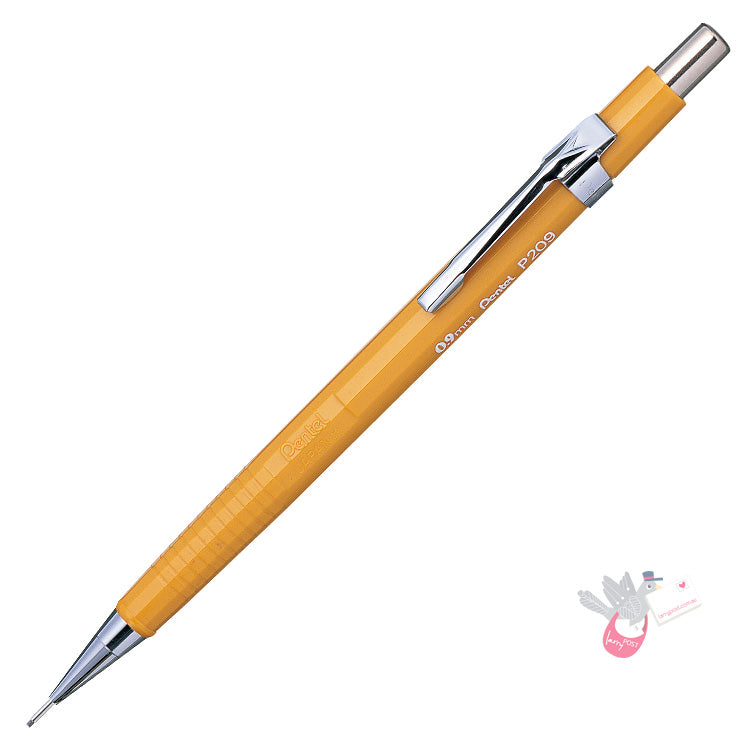 PENTEL Mechanical Drafting Pencil (P209) - Yellow - 0.9mm
