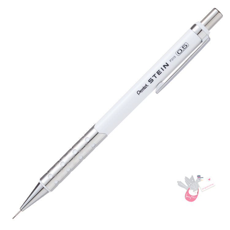 PENTEL Stein Mechanical Pencil (P315) - White - 0.5mm