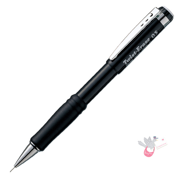PENTEL Twist-Erase Mechanical Pencil (QE515) - Black - 0.5mm