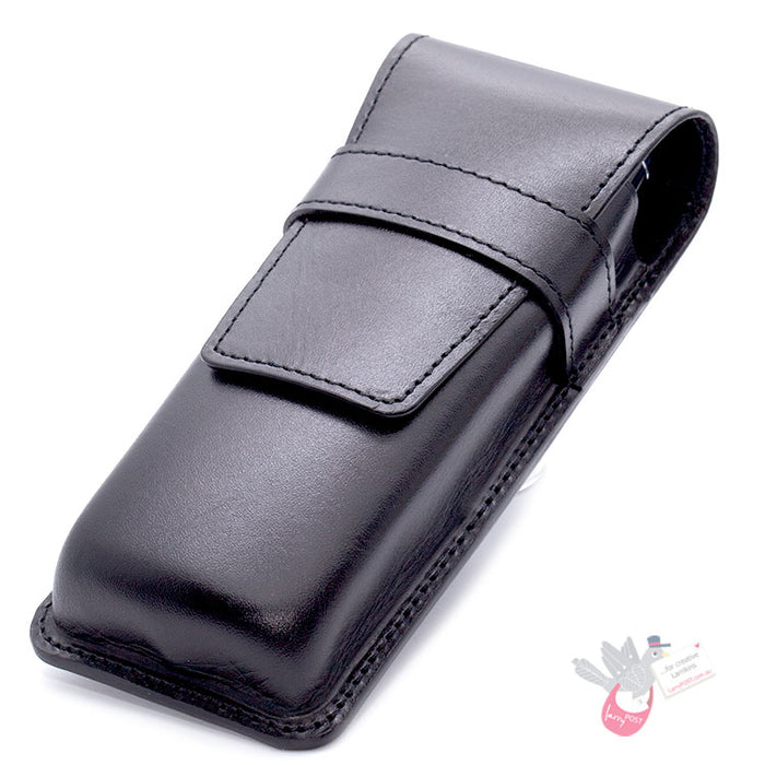 PILOT Pensemble Leather Pen Pouch - Triple - Black