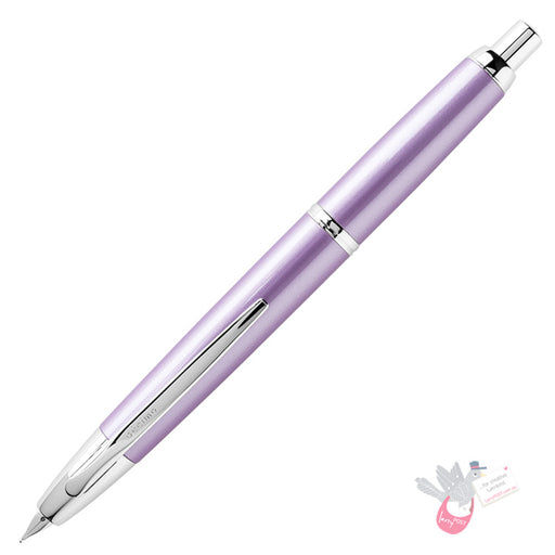 PILOT Capless Decimo Fountain Pen (18ct Gold Nib & Converter) - Violet - Fine Nib