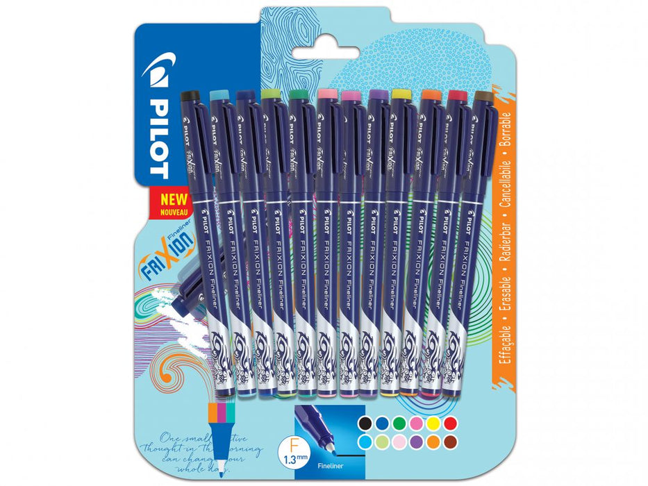 PILOT Frixion Fine Line Marker Pen (Erasable) - Set 12