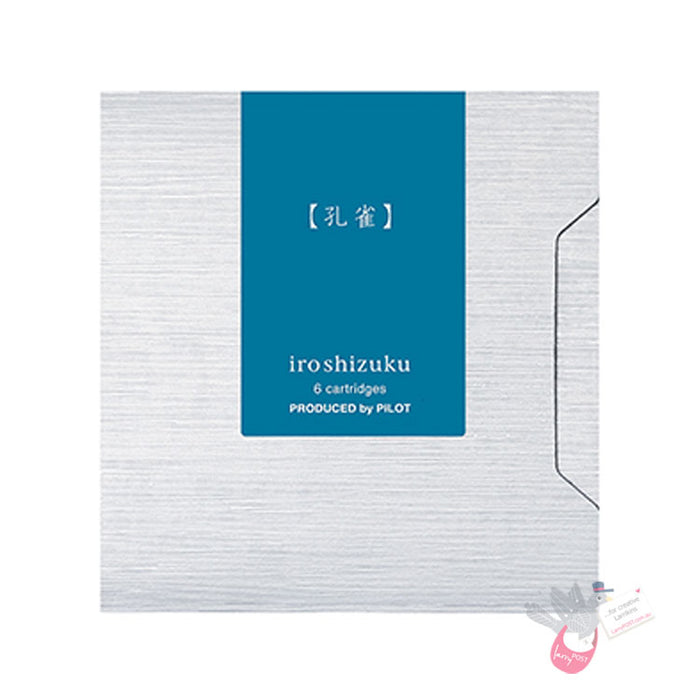 PILOT Iroshizuku Ink Cartridges - Pack of 6 - Ku-Jaku (Peacock)