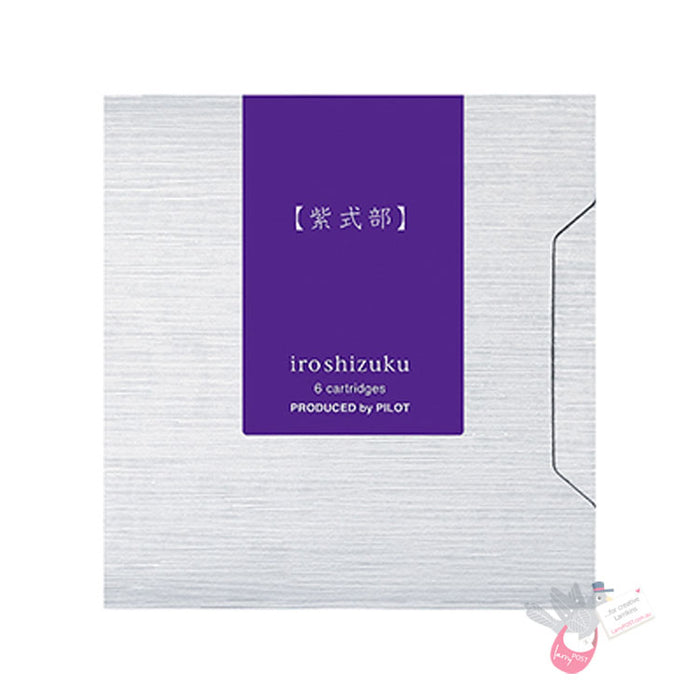 PILOT Iroshizuku Ink Cartridges - Pack of 6 - Murasaki-Shikibu (Japanese Beauty Berry)