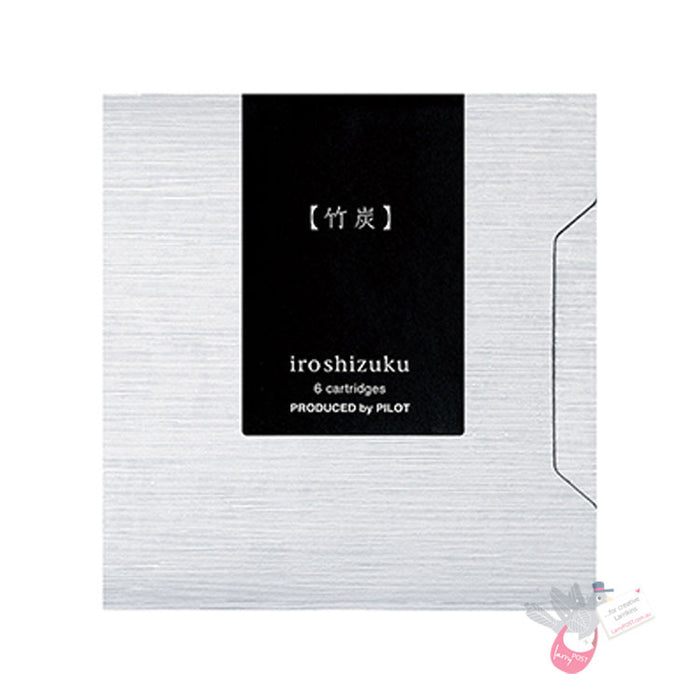 PILOT Iroshizuku Ink Cartridges - Pack of 6 - Take-Sumi (Bamboo Charcoal)