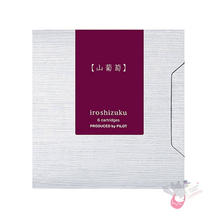 PILOT Iroshizuku Ink Cartridges - Pack of 6 - Yama-Budo (Crimson Glory Vine)