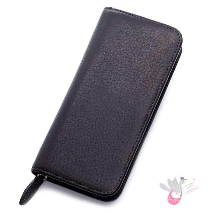PILOT Pensemble Leather Zip Pen Case - 3 Pens - Black