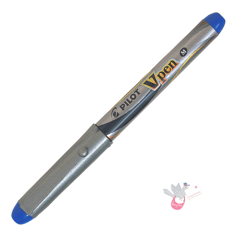 PILOT V Pen - Disposable Fountain Pen - Blue