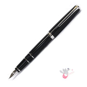PILOT Falcon Fountain Pen (14ct Gold Rhodium Plated Nib and Con-70 Converter) - Black - Soft Medium