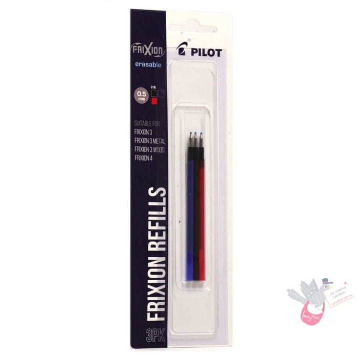 PILOT Frixion Refills (erasable) for Frixion 3 in 1 Gel Multi-Pen - 3 Pack (Black