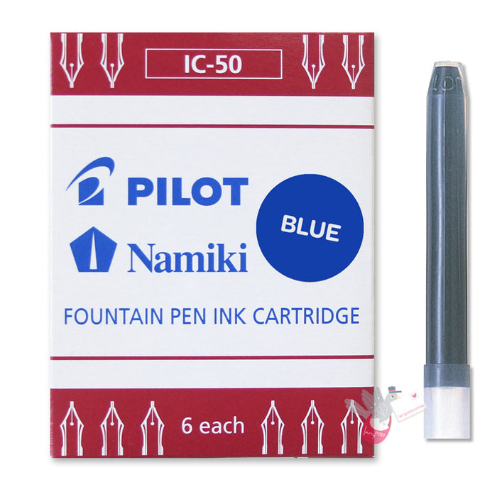 PILOT IC-50-B Ink Cartridge - 6 Pack - Blue